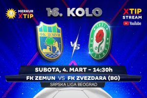 ZEMUN DOČEKUJE ZVEZDARU: Derbi susret 16. kola Srpske lige – grupa Beograd, samo na Xtip Stream-u!