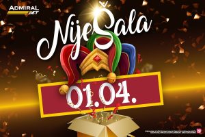 NIJE PRVOAPRILSKA ŠALA, PROVERITE VAŠ ADMIRALBET NALOG DANAS: Ukoliko ste bili aktivni u martu, AdmiralBet Vas ima iznenađenje za Vas!