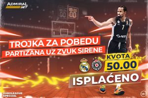 GEST ZA APLAUZ ZLATNOG SPONZORA KK PARTIZAN: Sada je jasno, „AdmiralBet“ je posle ovog poteza, „Panter“ među kladionicama!