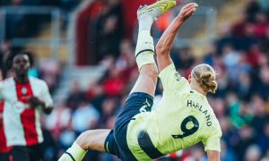 TRIJUMFALAN POVRATAK HALANDA: Norvežanin sa dva gola učestvovao u Sitijevom pokeru protiv Sautemptona!