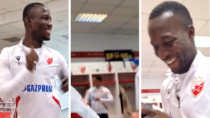 LUDA ATMOSFERA U ZVEZDINOJ SVLAČIONICI: Bukari se zabavlja uz pesmu Baje Malog Knindže! (VIDEO)