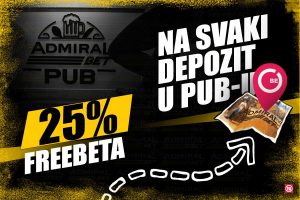 ADMIRALBET PUB VAM NUDI SJAJAN FREEBET: Razlog da iznova i iznova dolazite u AdmiralBet!