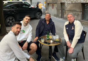 „ZATIŠJE PRED BURU SLEDEĆE NEDELJE“: Papapetru i Micić sa Miškom Ražnatovićem u centru Beograda! (FOTO)