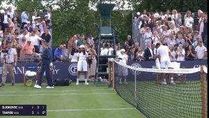 POBEDA PRED VIMBLDON: Novak i Tijafo napravili šou, srpski teniser bolji u egzibicionom meču!