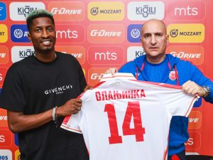 ZVEZDA PREDSTAVILA OLANJINKU: Nigerijac želi mnogo pobeda, mašta o pesmi navijača! (FOTO) (VIDEO)