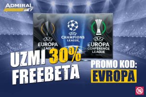 KVALIFIKACIJE SU PRED NAMA: AdmiralBet vas uz freebet vodi kroz putovanja do grupne faze!