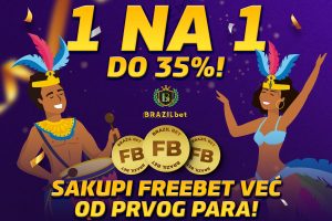 BRAZILBET FREEBET BONUS: 1 NA 1 DO 35%!