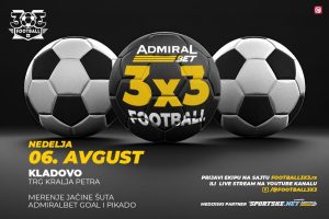 ADMIRALBET 3X3 SERBIA TOUR JE NASTAVLJEN U KLADOVU:Kladovo je bilo domaćin 6. turnira najnovovije verzije fudbala! (FOTO)