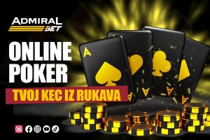 PRIKLJUČITE SE NAJUZBUDLJIVIJEM ONLINE POKER TURNIRU U SRBIJI, SKROZ BESPLATNO: AdmiralBet deli 10 ulaznica za ekskluzivni buy-in poker turnir!