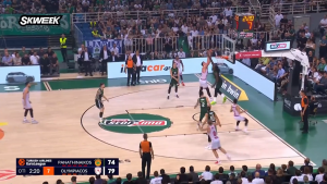 GAZDA SE VRATIO U EVROLIGU NESTVARNOM SEKVENCOM: Milutinov zakucao Lesora i pokazao zašto je najbolji centar Evrope!