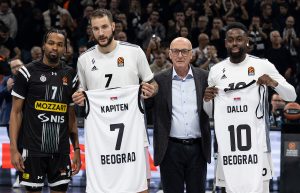 OVACIJE ZA LOVERNJA I DALOA: Bivši igrači Partizana dobili poklone! (VIDEO)