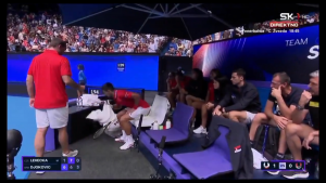 KUVALO NA KLUPI ĐOKOVIĆA: Rasprava Novaka i Ivaniševića koju su kamere snimile! (VIDEO)