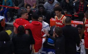 BOGDANOVIĆ POLUDEO ZBOG TRENERA: Srbin ušao u žestok obračun sa trenerom Atlante, saigrači sprečili veći incident! (VIDEO)