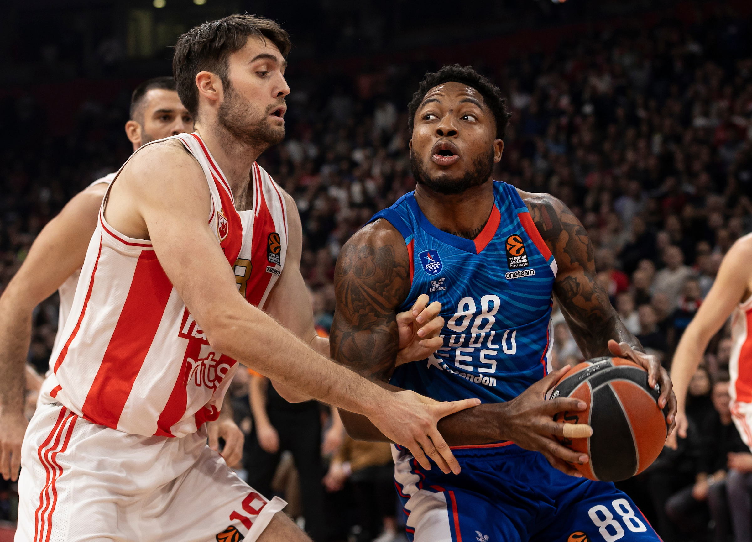 Crvena Zvezda and Anadolu Efes 2023/2024 Turkish Airlines EuroLeague