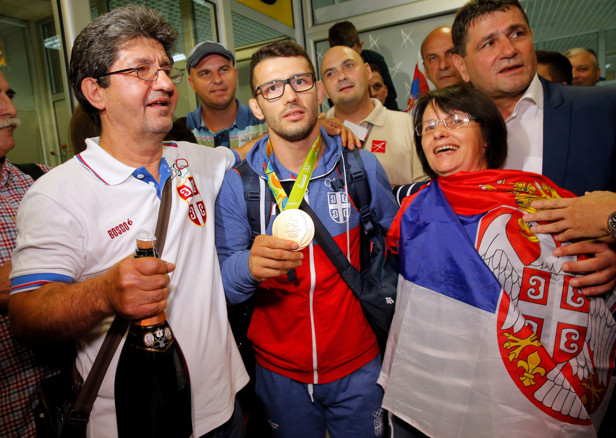 Docek sportista ispred skupstine, Rio 2016, Olimpijske igre