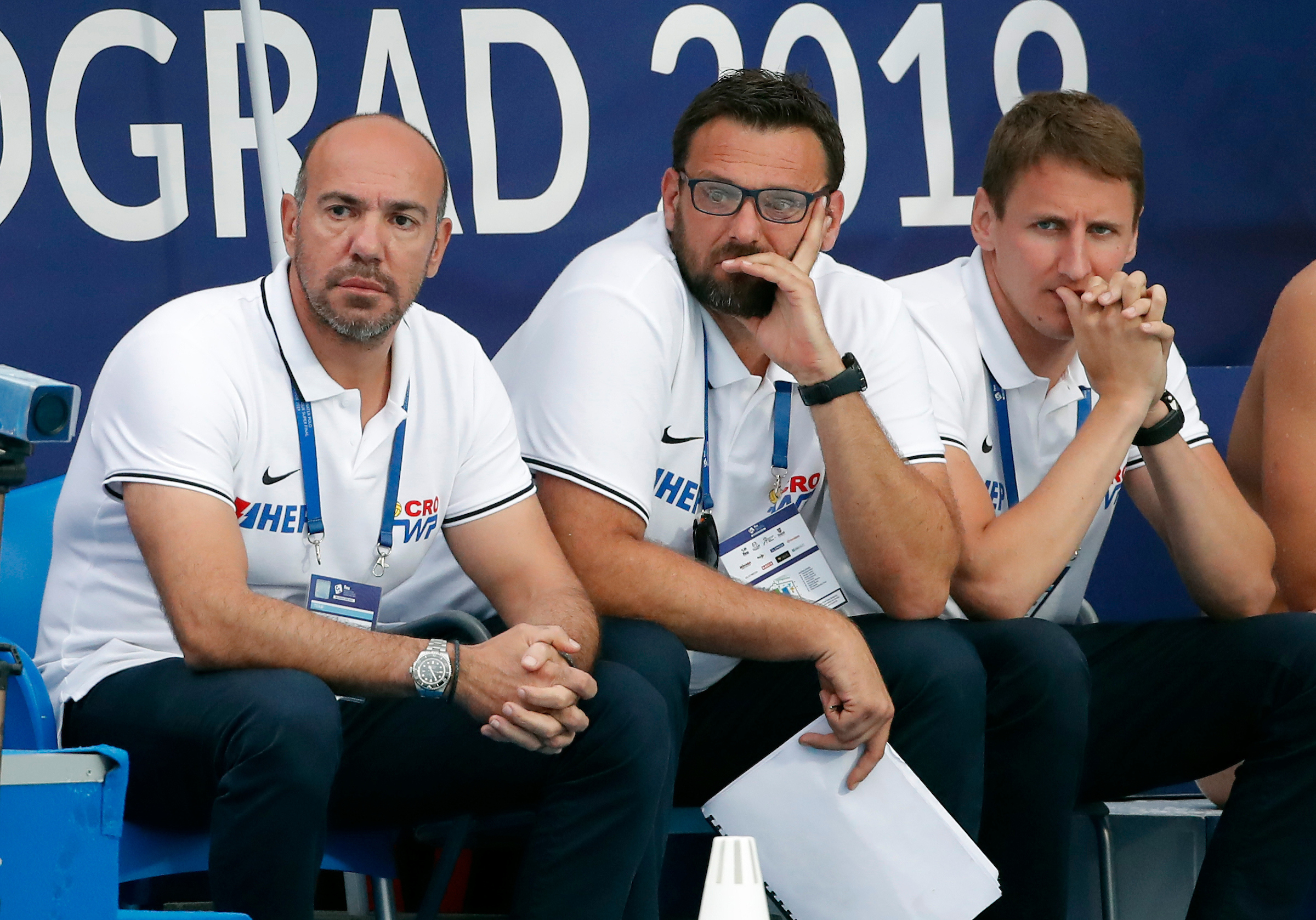 vaterpolo finale Srbija Hrvatska svetska liga FINA water polo World League match for gold medal in Belgrade, Serbia, on June 23, 2019.