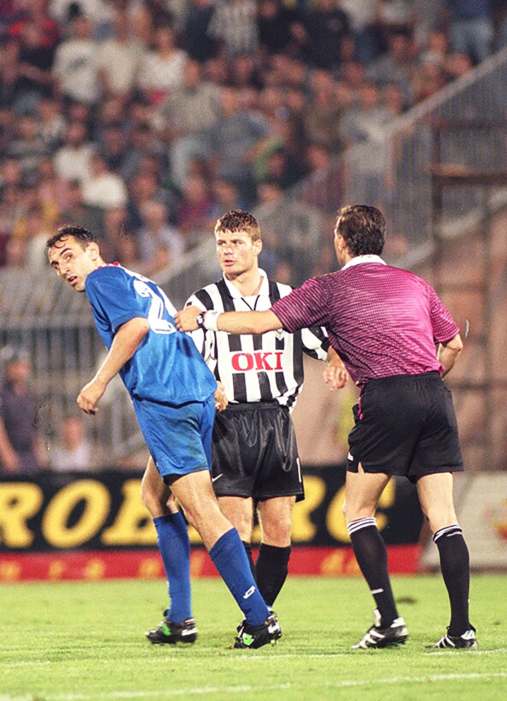 Partizan v Croatia (Dinamo Zagreb) 1998/99, First qualifying round, 1st leg