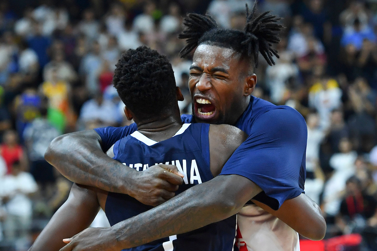 (SP)CHINA DONGGUAN BASKETBALL FIBA WORLD CUP QUARTERFINAL USA VS FRA(CN)