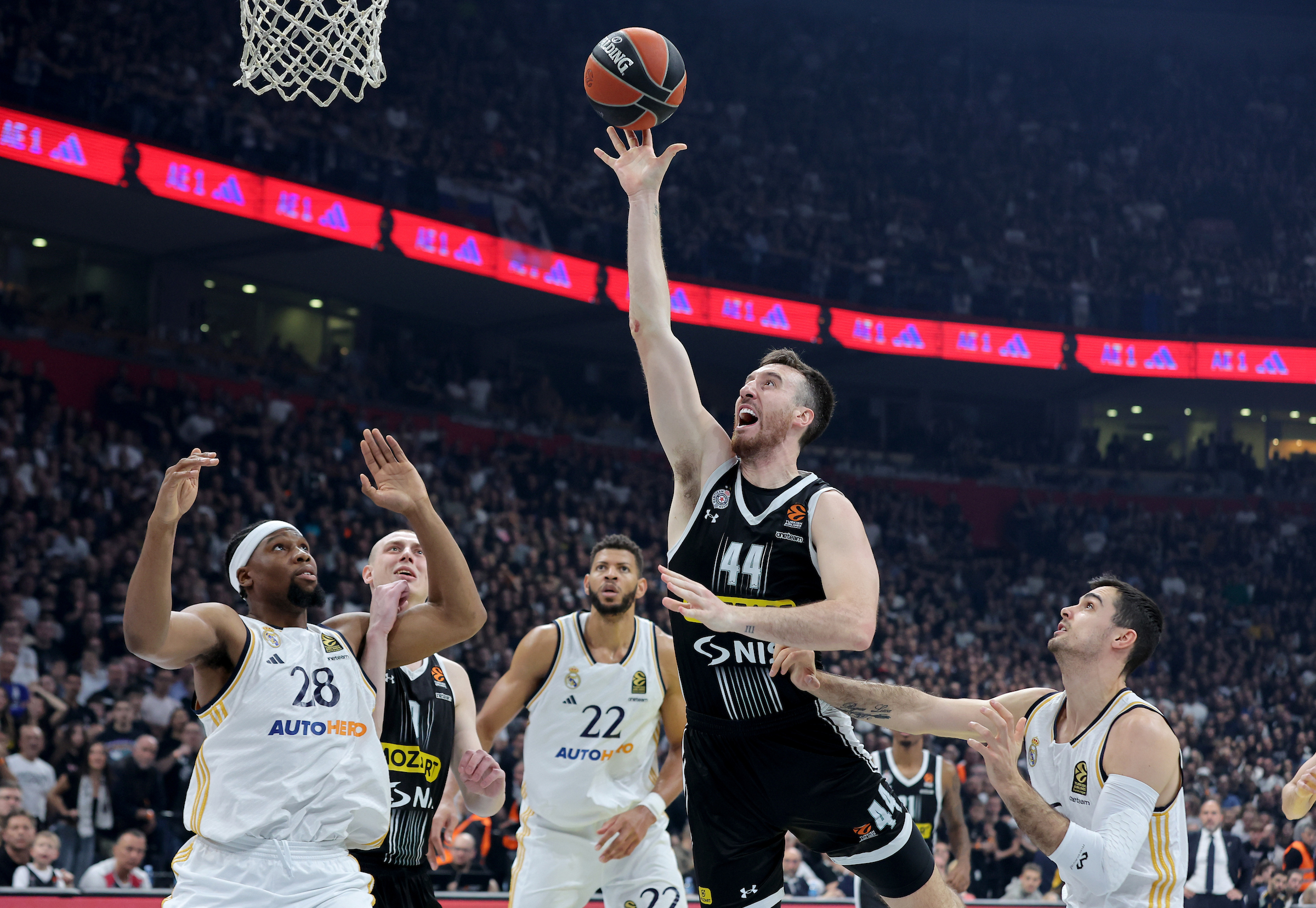 Partizan v Real Madrid, Euroleague basketball match, regular season, round 31