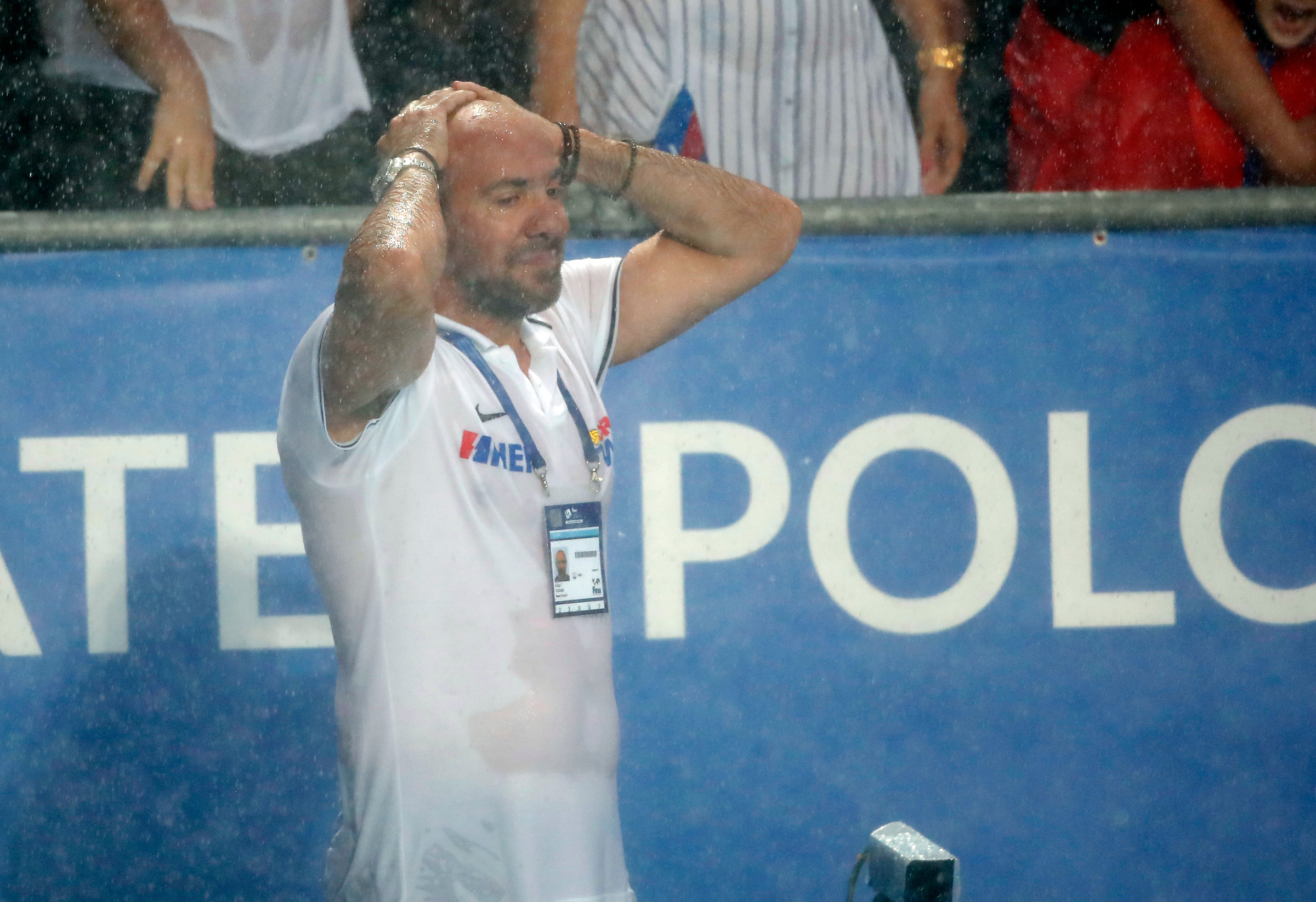 vaterpolo finale Srbija Hrvatska svetska liga FINA water polo World League match for gold medal in Belgrade, Serbia, on June 23, 2019.