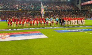 (POLUVREME) ORLOVI BEZOPASNI: Španija je mogla da vodi i većom razlikom, ali Predrag Rajković brani sjajno! (FOTO+VIDEO)