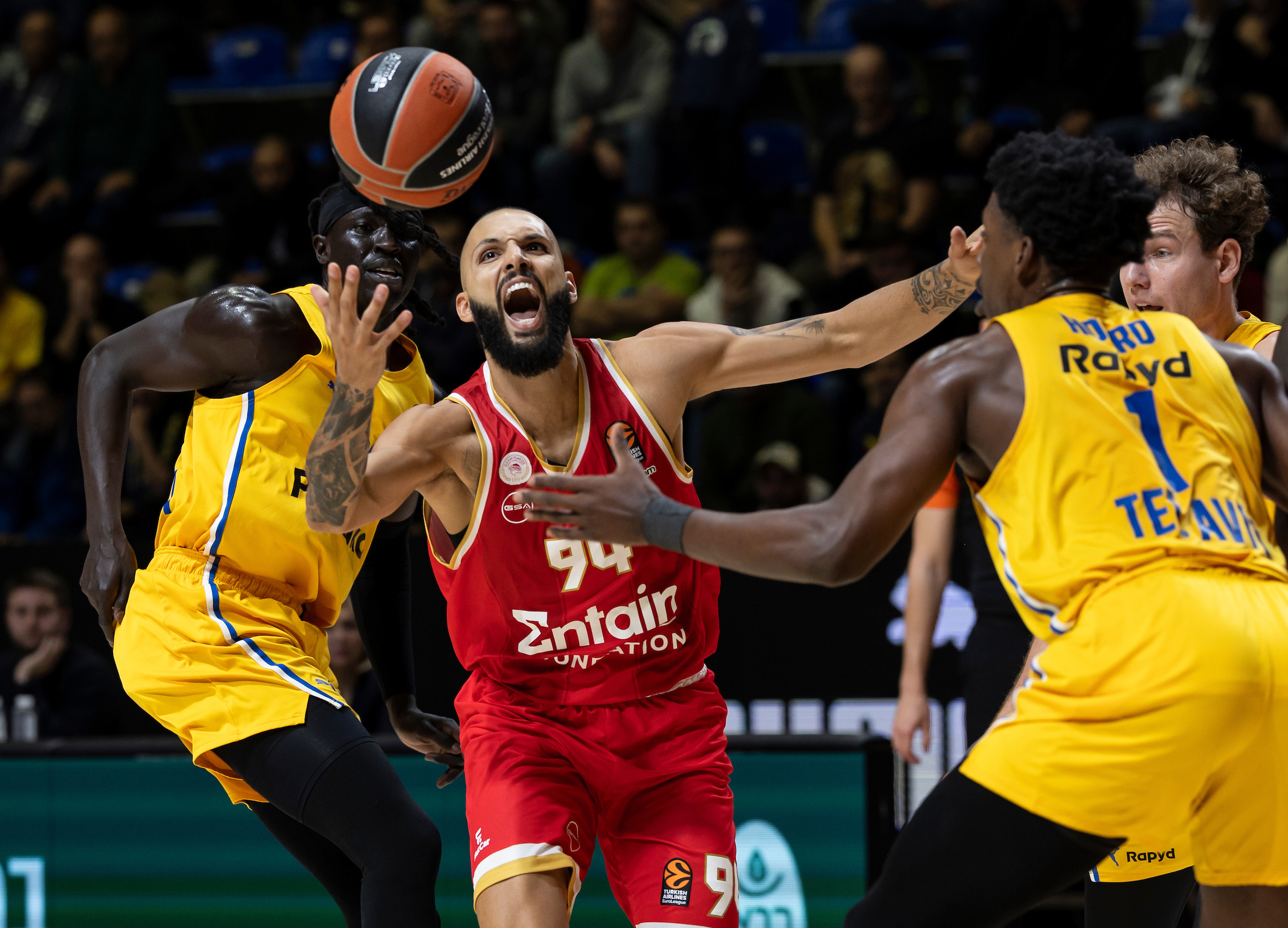 Maccabi Playtika Tel Aviv vs Olympiacos Turkish Airlines EuroLeague