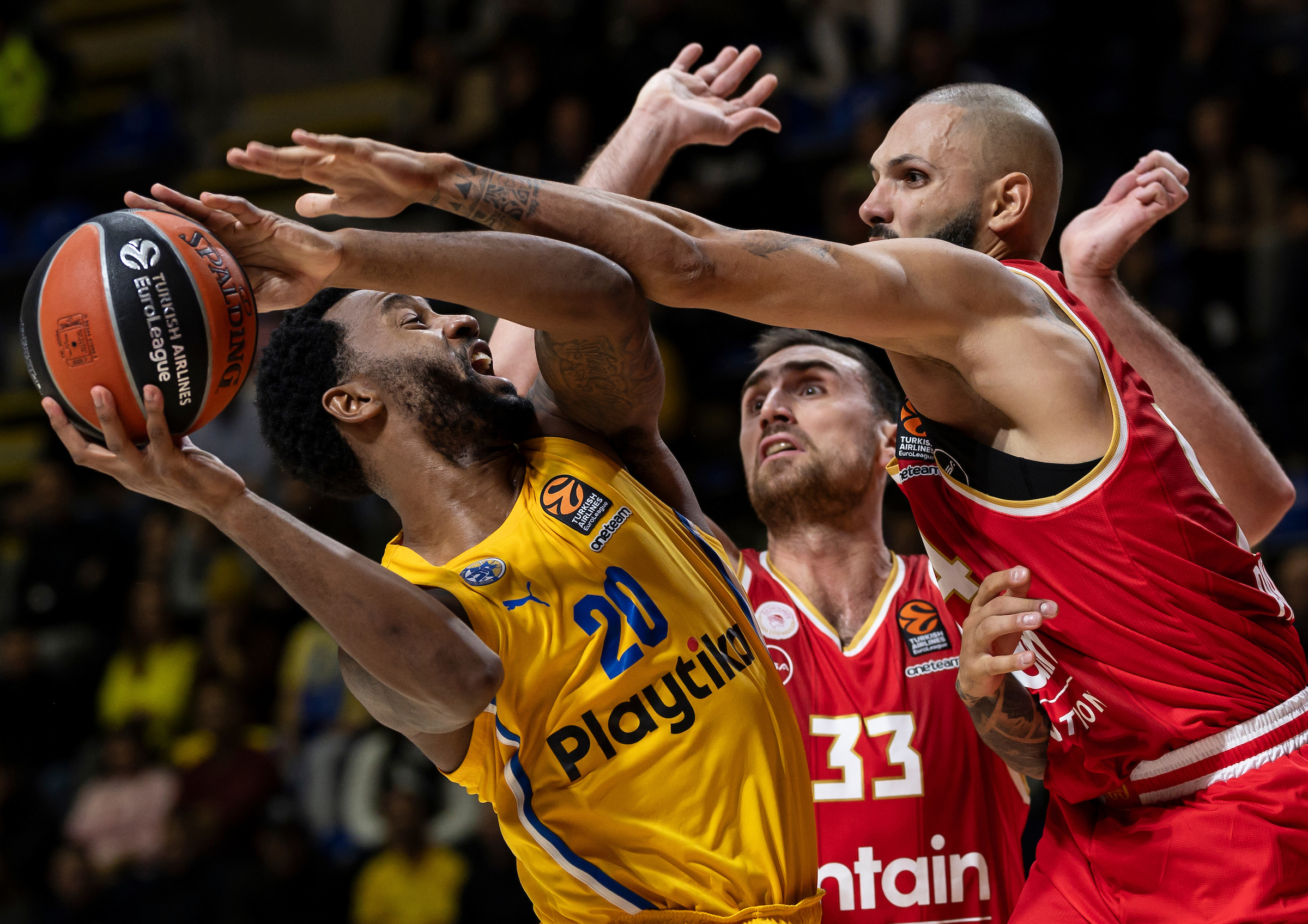 Maccabi Playtika Tel Aviv vs Olympiacos Turkish Airlines EuroLeague