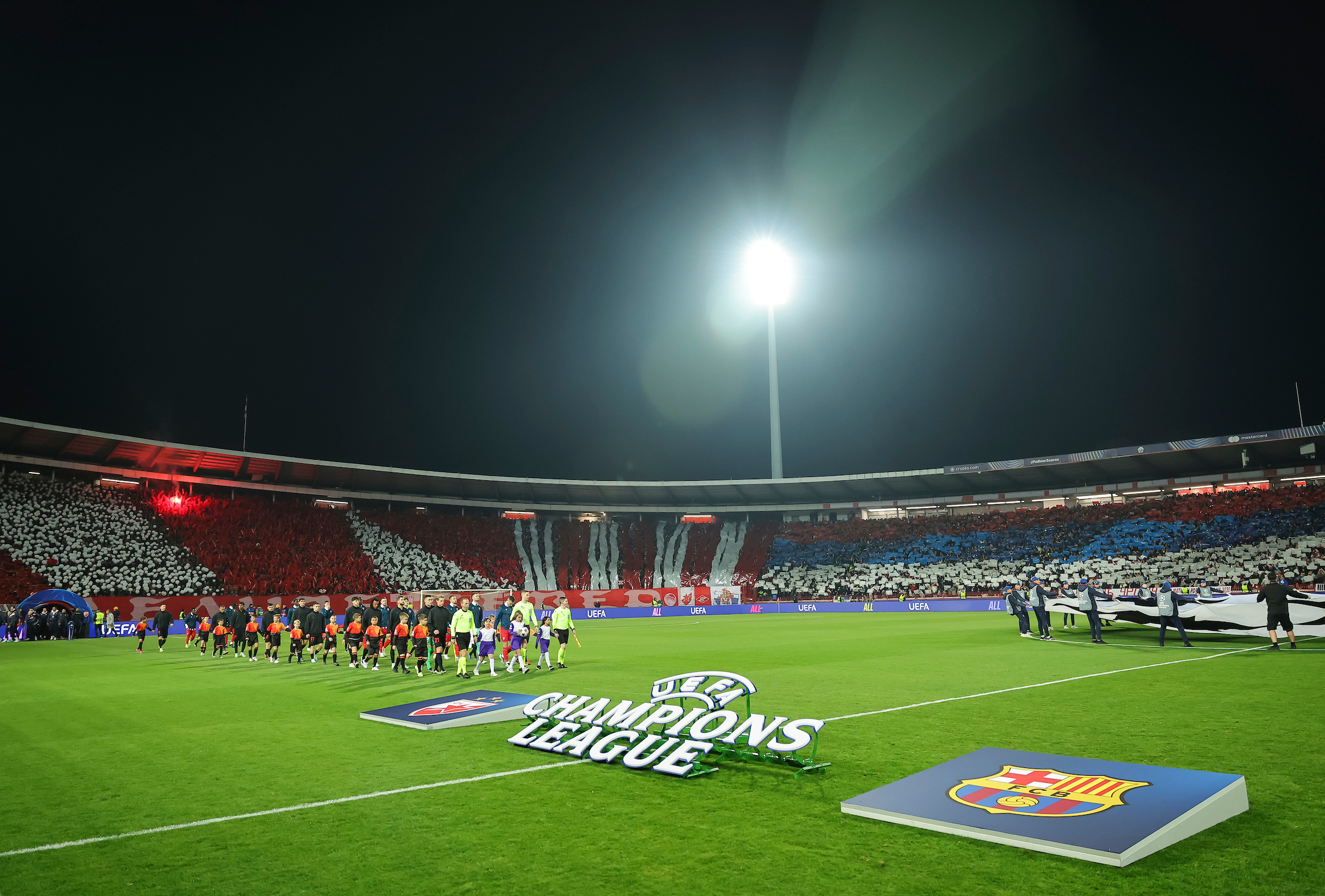 Crvena Zvezda v FC Barcelona UEFA Champions League