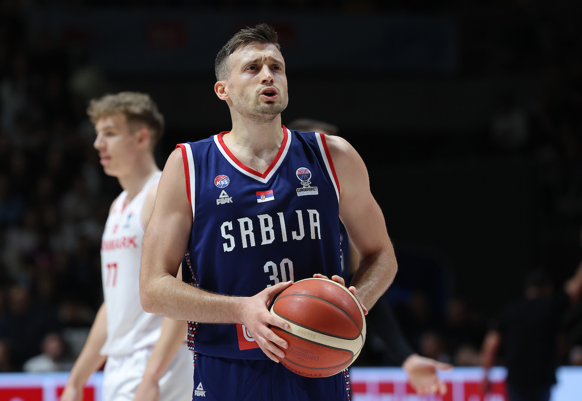 Serbia v Denmark, group G, FIBA Eurobasket 2025 qualifier