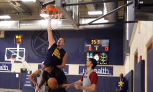 JOKIĆ NASMEJAO SVE SAIGRAČE NA TRENINGU: Džordan nije znao šta ga je snašlo! (VIDEO)