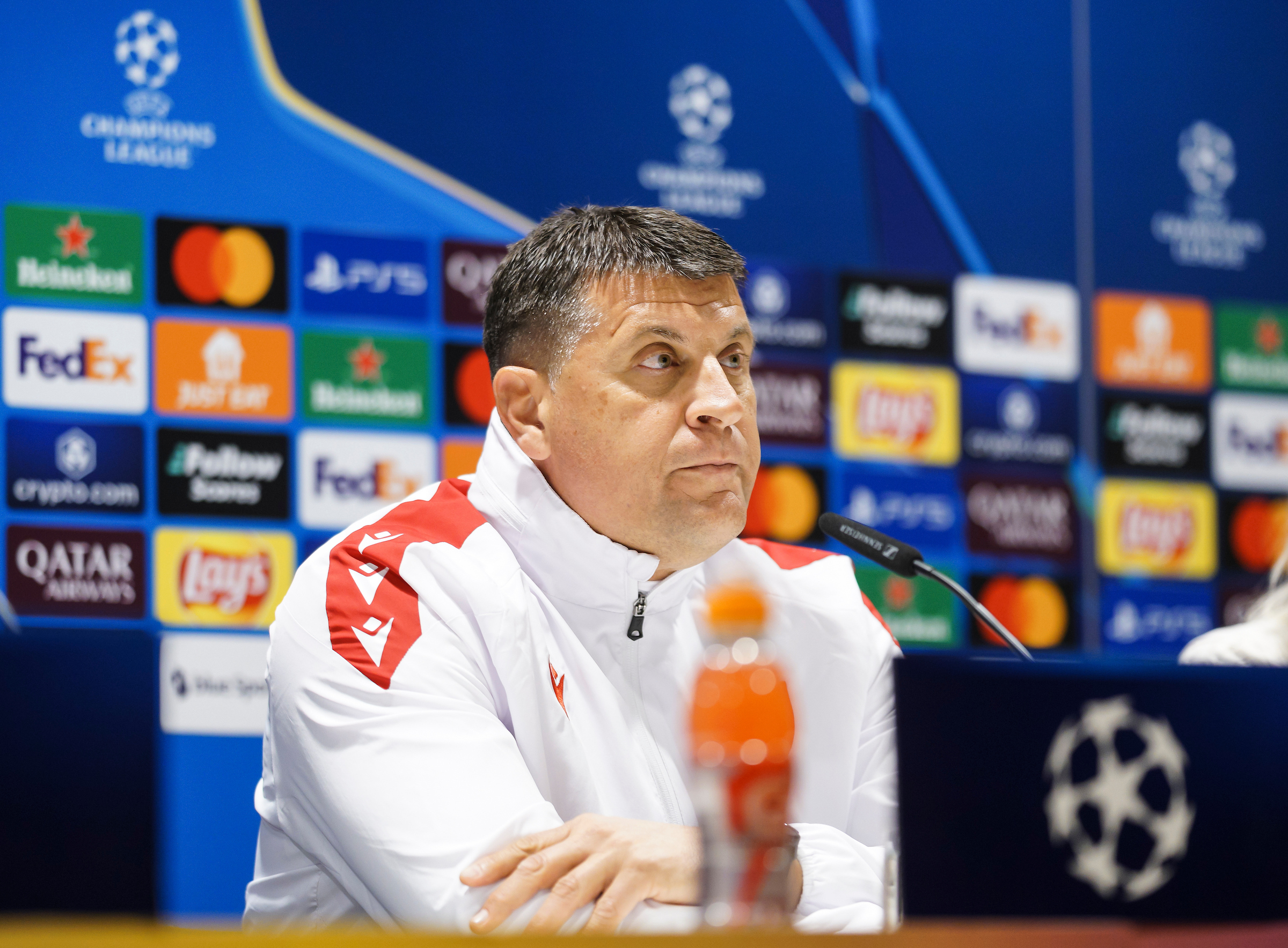 Press Conference ahead of the BSC Young Boys v FK Crvena Zvezda UEFA Champions League 2024/25 League Phase MD8