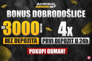 DO 3.000 BONUSA BEZ UPLATE: DOBRODOŠLICA IZ SNOVA!