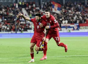 (POLUVREME) SRBIJA LAKO IZLAZI NA KRAJ SA ANDOROM: Dva gola Aleksandra Mitrovića na jubilarnoj 100. utakmici u reprezentaciji! (VIDEO)