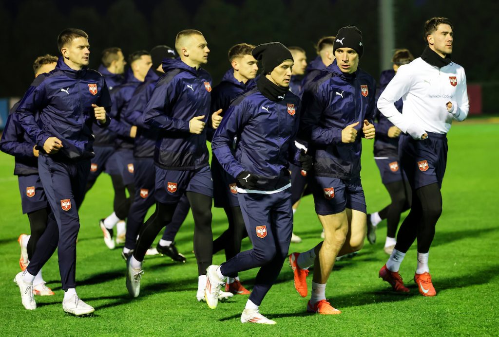 National Football Team of Serbia Training Session