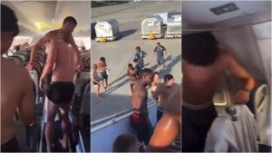 STRIPTIZ U AVIONU: Fudbaleri Monaka se poskidali do gaća, a ovo je razlog bizarne scene! (VIDEO)