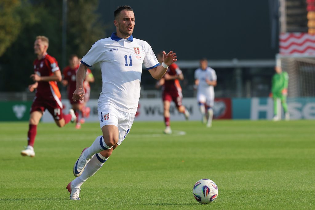 Latvia vs Serbia, FIFA World Cup 2026 European Qualifier Group K football match