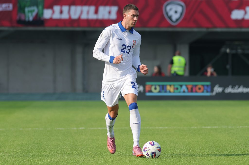 Latvia vs Serbia, FIFA World Cup 2026 European Qualifier Group K football match