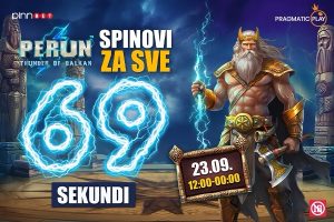 SAMO U PINNBETU: Perun zagrmeo i doneo 69 sekundi besplatnih spinova!