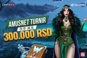 JOŠ SAMO 3 DANA VATRENE ZABAVE – AMUSNET TURNIR JE U TOKU  300.000 za 40 najboljih igrača