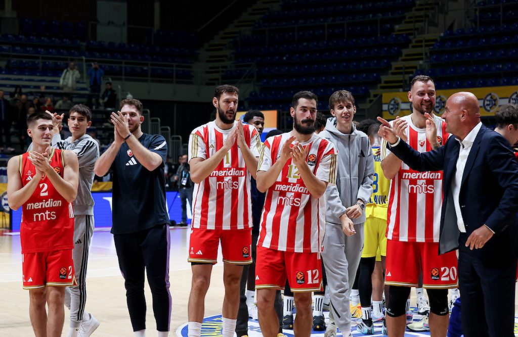Maccabi Tel Aviv v Crvena Zvezda basketball match of Euroleague 2025/26 round 8 on October 30. 2025. in Belgrade, Serbia.
