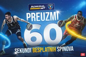ADMIRALBET ABA LIGA SE VRATILA: Besplatni spinovi za sve!