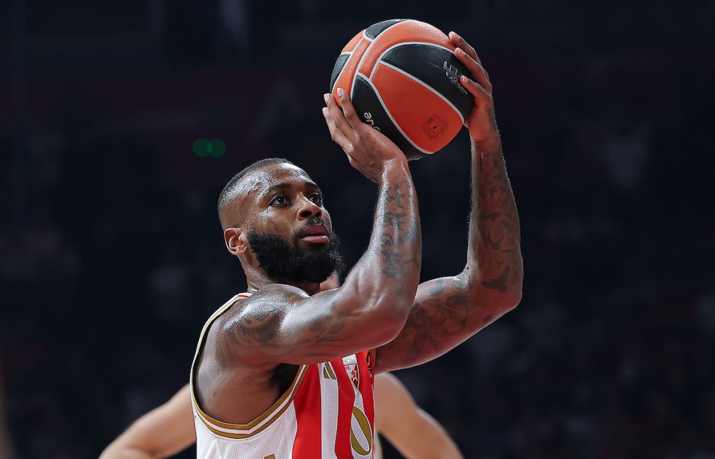 Crvena Zvezda v Asvel basketball match of Euroleague 2025/26 round 7 on October 28. 2025. in Belgrade, Serbia.