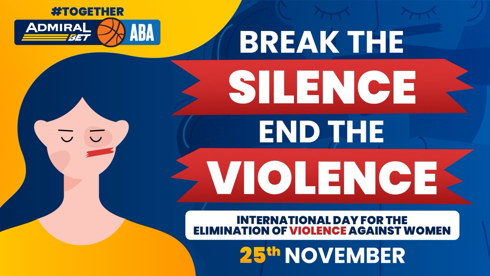 AdmiralBet ABA liga se bori proti nasilju nad ženskami