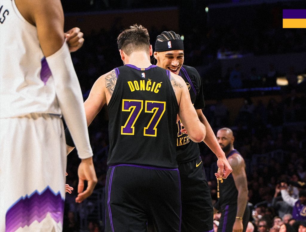 NOĆ U NBA LIGI OBELEŽIO LUKA DONČIĆ: Brutalnom partijom vodio je Lejkerse do pobede nad Jutom!