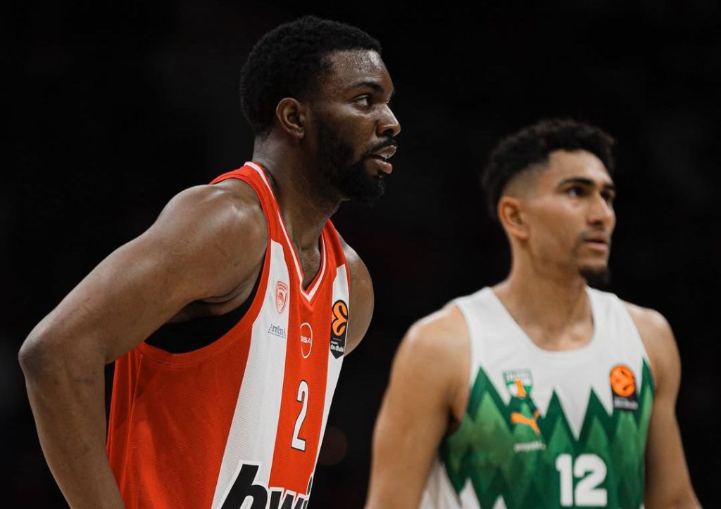 POBEDA OLIMPIJAKOSA U SENCI POVREDE: Dorsi kao u NBA, Milutinov blizu dabl-dabla!