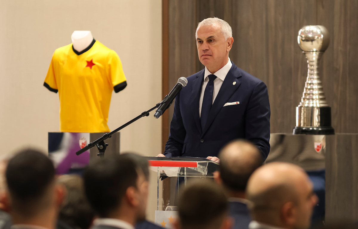 ZVEZDAN TERZIĆ ODRŽAO GOVOR: „Zvezda je svojim rezultatima zauvek upisala svoje ime među najveće klubove sveta!“