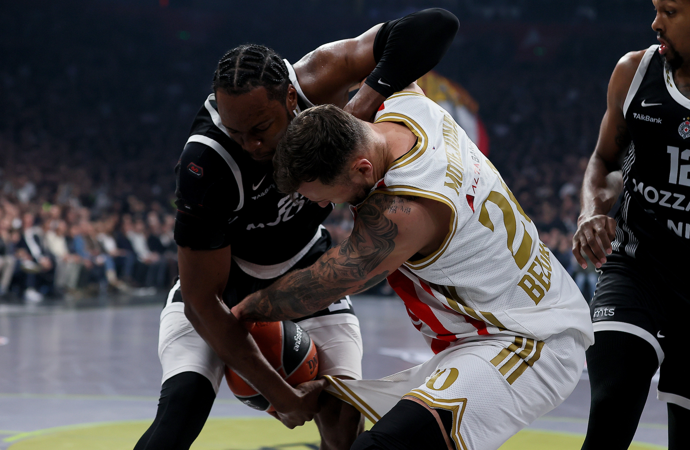 Partizan v Crvena Zvezda basketball match of Euroleague 2025/2026 round 15 on December 12. 2025. in Belgrade, Serbia. Partizan v Crvena Zvezda basketball match of Euroleague 2025/2026 round 15 on December 12. 2025. in Belgrade, Serbia.