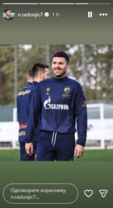 FOTO: Printscreen Instagram n.radonjic7