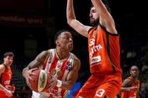 Crvena Zvezda v Cedevita Olimpija basketball match of AdmiralBet ABA League, Season 2025/2026 Group B round 12 on December 27. 2025. in Belgrade, Serbia.