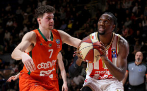 Crvena Zvezda v Cedevita Olimpija basketball match of AdmiralBet ABA League, Season 2025/2026 Group B round 12 on December 27. 2025. in Belgrade, Serbia.